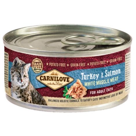 Carnilove Cat Turkey & Salmon - indyk i łosoś puszka 100g