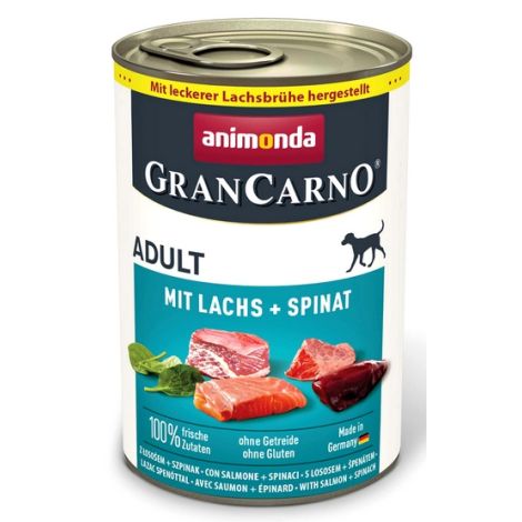 Animonda GranCarno Original Adult Lachs Spinat Łosoś + Szpinak puszka 400g