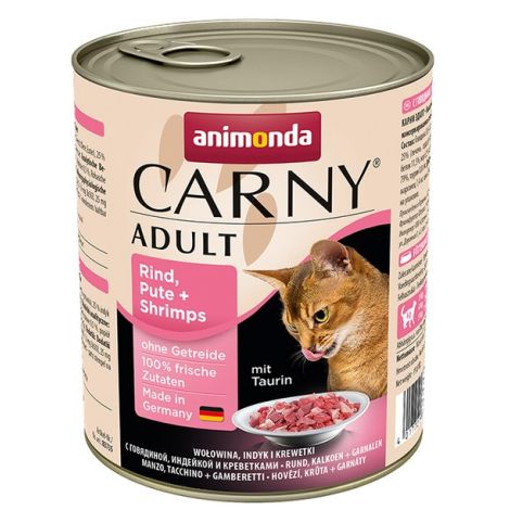 Animonda Carny Adult Wołowina, Indyk + Krewetki puszka 800g - 2