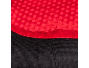 Bimbay Pokrowiec do kanapy Minky r.4 - 125x90cm czarny-czerwony
