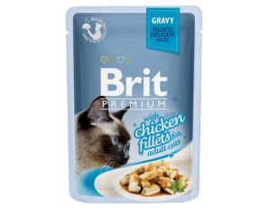 Brit Premium Cat Fillets with Chicken sos saszetka 85g