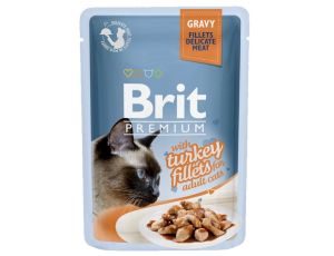 Brit Premium Cat Fillets with Turkey sos saszetka 85g