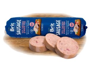 Brit Premium Sausage Chicken & White Fish 800g