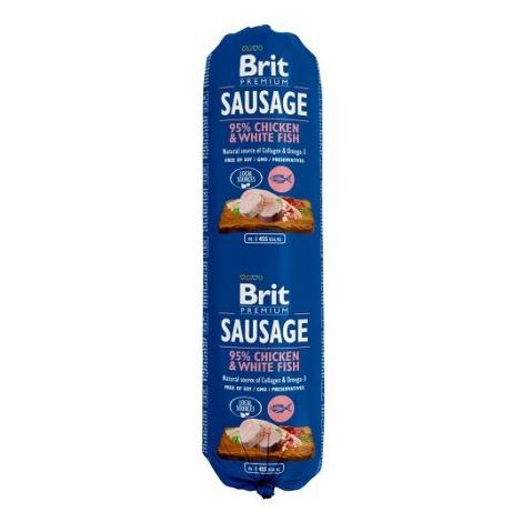 Brit Premium Sausage Chicken & White Fish 800g - 2