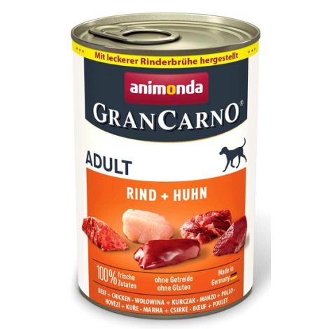 Animonda GranCarno Original Adult Rind Huhn Wołowina + Kurczak puszka 400g