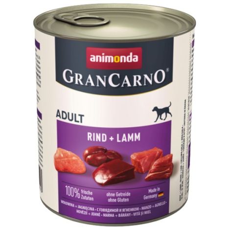 Animonda GranCarno Original Adult Rind Lamm Wołowina + Jagnięcina puszka 800g - 2