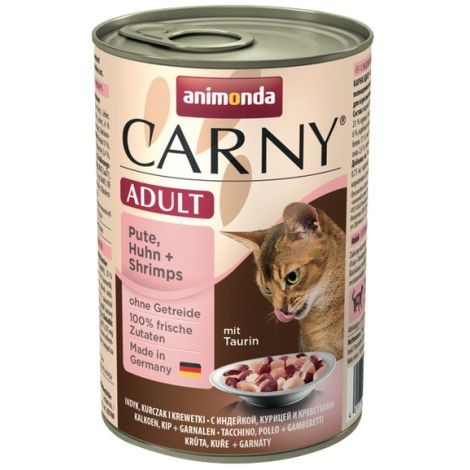 Animonda Carny Adult Indyk, Kurczak + Krewetki puszka 400g - 2