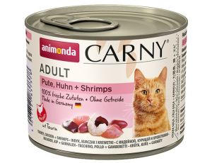 Animonda Carny Adult Indyk, Kurczak + Krewetki puszka 200g