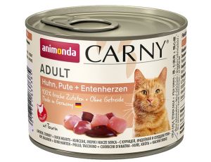 Animonda Carny Adult Kurczak, Indyk + Kacze serca puszka 200g