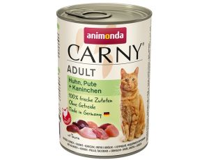 Animonda Carny Adult Kurczak, Indyk + Królik puszka 400g