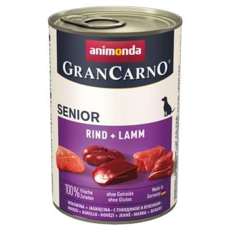 Animonda GranCarno Original Senior Rind Lamm Wołowina + Jagnięcina puszka 400g - 2