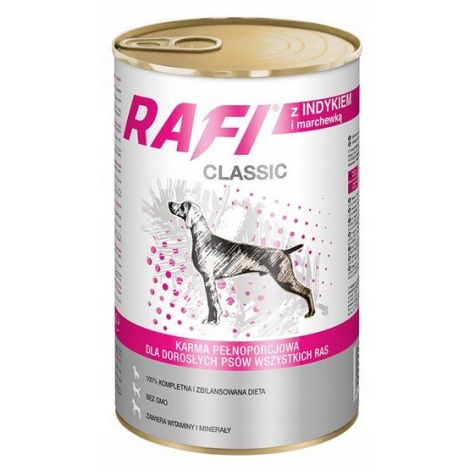 Rafi Pies Classic Indyk i marchewka w sosie 1240g - 2