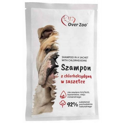 Over Zoo Szampon z chlorheksydyną dla psów i kotów saszetka 20ml