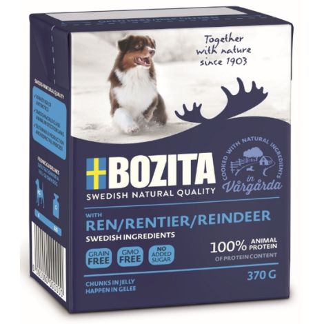 Bozita Dog Tetra Recart z reniferem w galaretce kartonik 370g