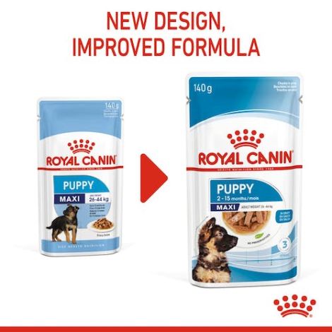 Royal Canin Maxi Puppy karma mokra w sosie dla szczeniąt, od 2 do 15 miesiąca życia, ras dużych saszetka 140g - 4