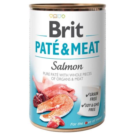 Brit Pate & Meat Dog Salmon puszka 400g