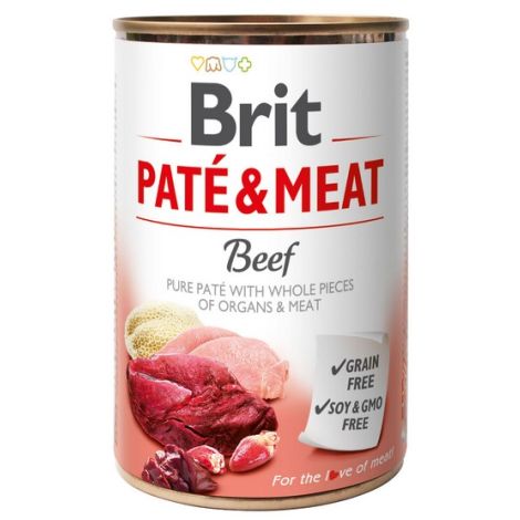 Brit Pate & Meat Dog Beef puszka 400g