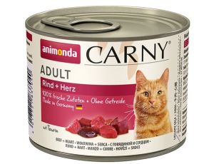 Animonda Carny Adult Wołowina + Serca puszka 200g