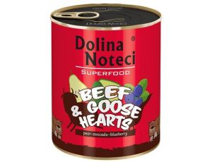 Dolina Noteci Superfood Pies Wołowina i serca gęsi puszka 800g