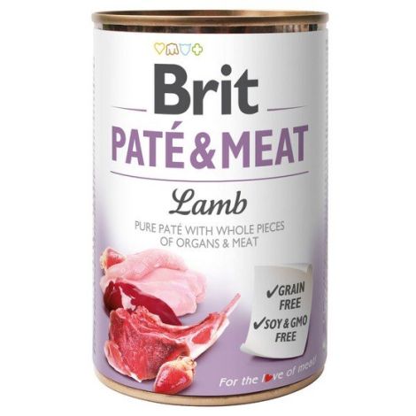 Brit Pate & Meat Dog Lamb puszka 800g - 2