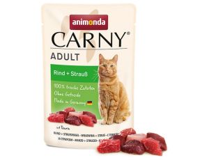 Animonda Carny Adult Wołowina + Struś saszetka 85g