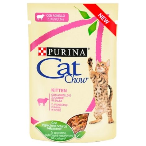 Purina Cat Chow Kitten Jagnięcina saszetka 85g - 2