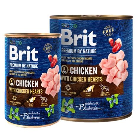 Brit Premium By Nature Chicken & Hearts puszka 400g