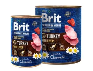 Brit Premium By Nature Turkey & Liver Junior puszka 400g