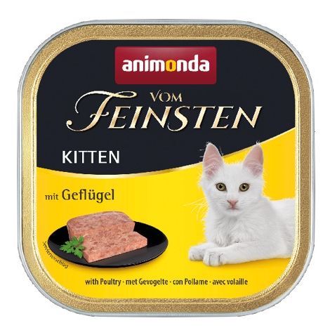 Animonda vom Feinsten Cat Kitten z Drobiem tacka 100g