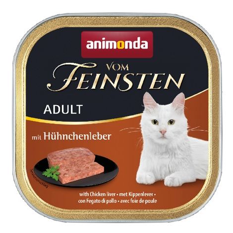 Animonda vom Feinsten Cat Adult z Wątróbką Kurczaka tacka 100g