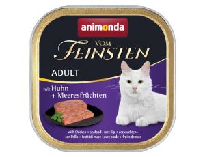 Animonda vom Feinsten Cat Adult z Kurczakiem i Owocami Morza tacka 100g