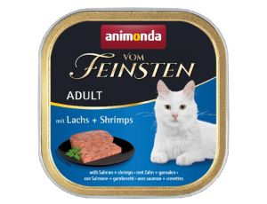 Animonda vom Feinsten Cat Adult z Łososiem i Krewetkami tacka 100g