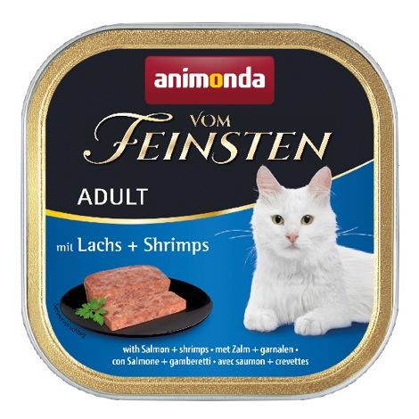 Animonda vom Feinsten Cat Adult z Łososiem i Krewetkami tacka 100g