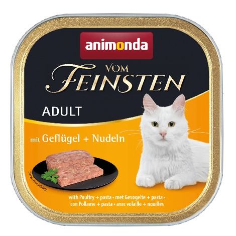 Animonda vom Feinsten Cat Adult z Drobiem i Makaronem tacka 100g