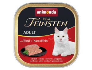 Animonda vom Feinsten Cat Adult z Wołowiną i Ziemniakami tacka 100g