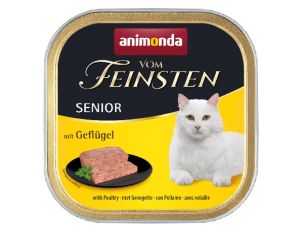 Animonda vom Feinsten Cat Senior z Drobiem tacka 100g