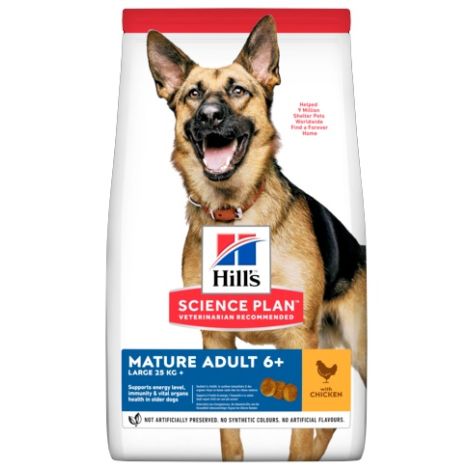 Hill's Science Plan Mature Adult 6+ Senior Large Kurczak 14kg