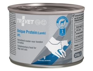 Trovet Unique Protein UPL Jagnięcina dla psa i kota puszka 200g