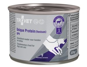 Trovet Unique Protein UPV Dziczyzna dla psa i kota puszka 200g