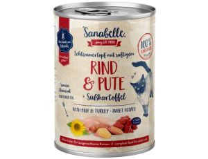 Sanabelle Wołowina, indyk i batat puszka 380g