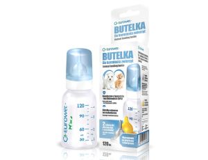 Eurowet Butelka ze smoczkiem do karmienia zwierząt 120ml