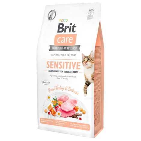 Brit Care Cat Grain Free Sensitive Healthy Digestion & Delicate Taste 2kg