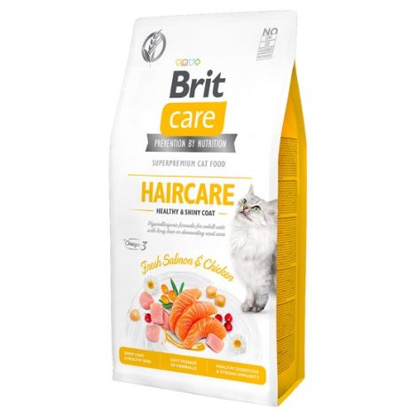 Brit Care Cat Grain Free Haircare Healthy & Shiny Coat 7kg