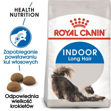 Royal Canin Indoor Long Hair karma sucha dla kotów dorosłych, długowłose, przebywających wyłącznie w domu 400g