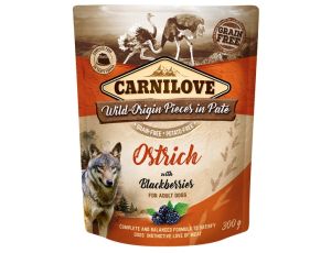 Carnilove Dog Ostrich & Blackberries - struś i jeżyny saszetka 300g
