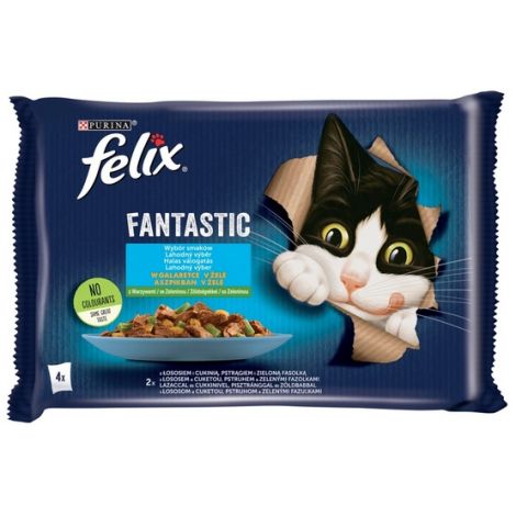 Felix Fantastic Rybne Smaki z warzywami w galaretce saszetka 4x85g