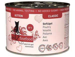 Catz Finefood Classic Kitten N.03 Drób puszka 200g
