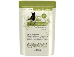Catz Finefood Classic Kitten N.05 Łosoś i drób saszetka 85g