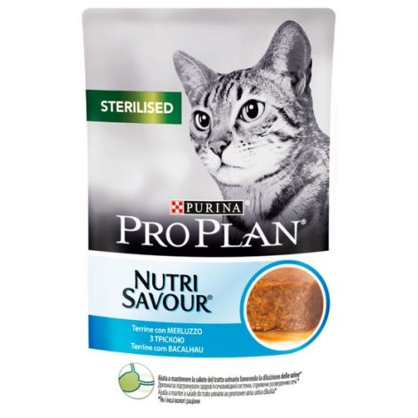 Purina Pro Plan Cat Sterilised dorsz saszetka 85g