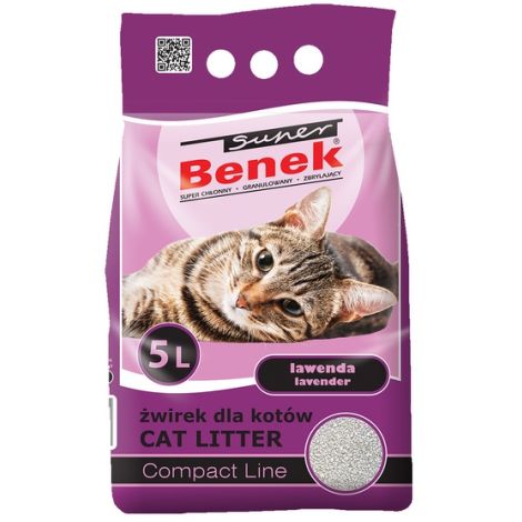 Super Benek Compact Zapachowy Lawenda (ciemny fiolet) 5L